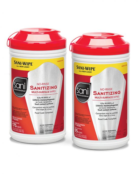 No-Rinse Sanitizing Multi-Surface Wipes