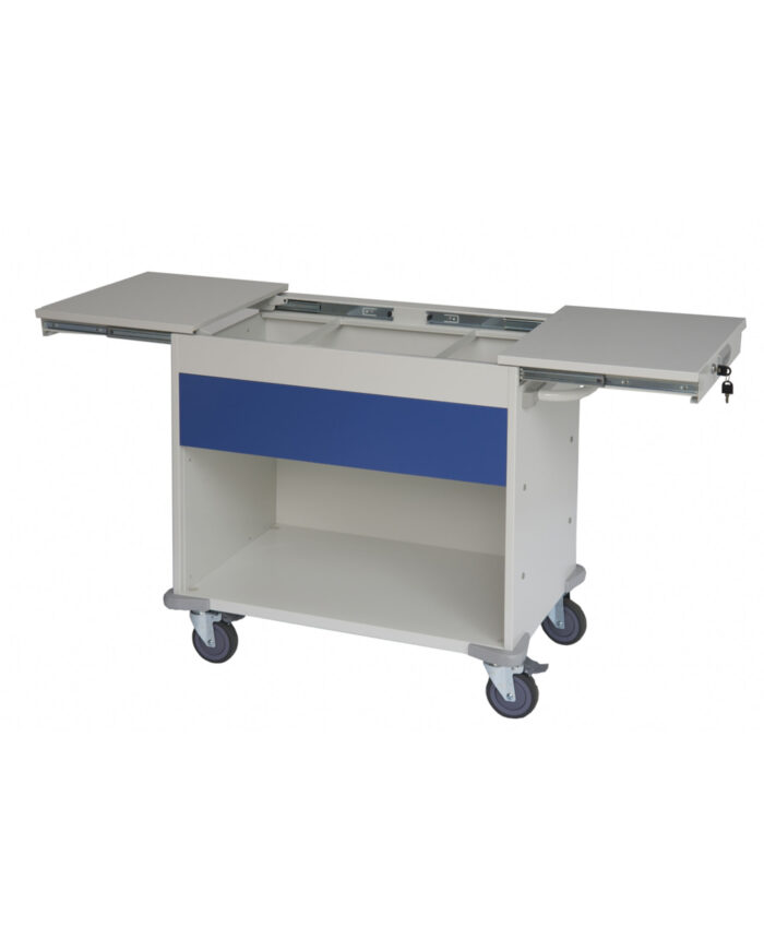 Lockable Medical Notes Trolley