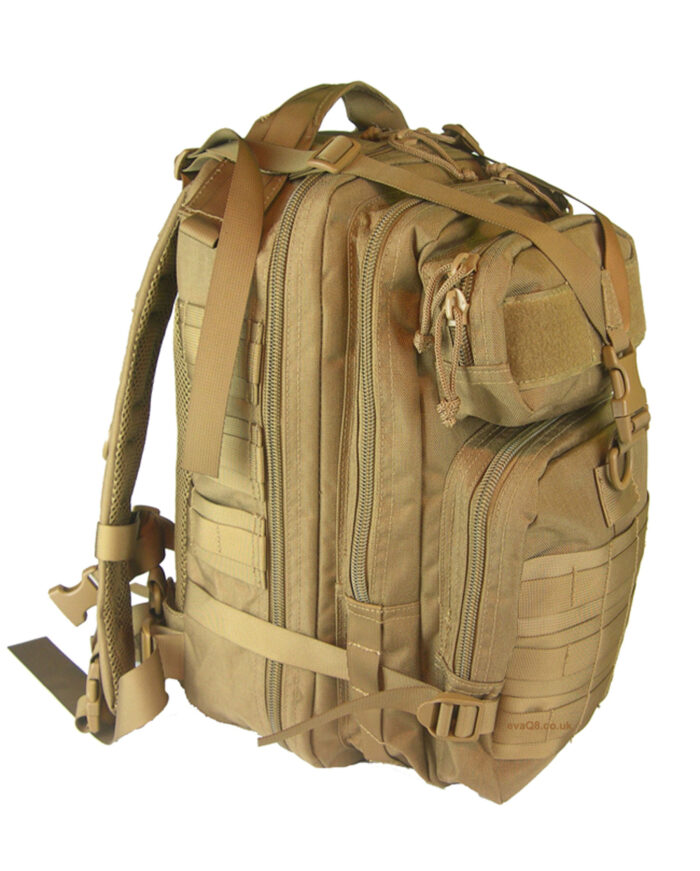 Assault Pack Tactical Rucksack, Highlander Reaper 25 Litre Sand Coyote Pack