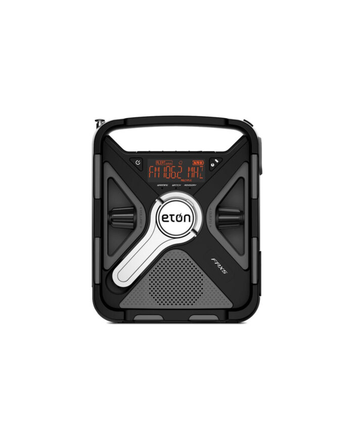 Eton FRX5 S Rugged, Multi-Purpose, Quad-Power, Smartphone & Tablet Charging Radio With Customizable Weather and S.A.M.E. Alerts