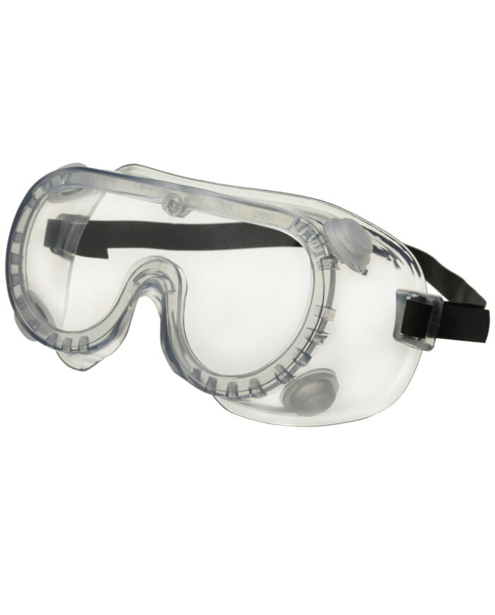 Crews 2230R Chemical Splash Goggle w/ Indirect Ventilation and Adjustable Strap, Clear