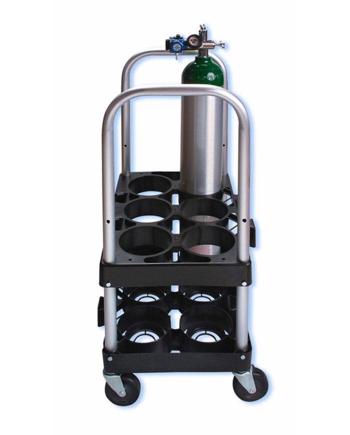 Rack-N-Roll Modular Cylinder O2 Cart Systems