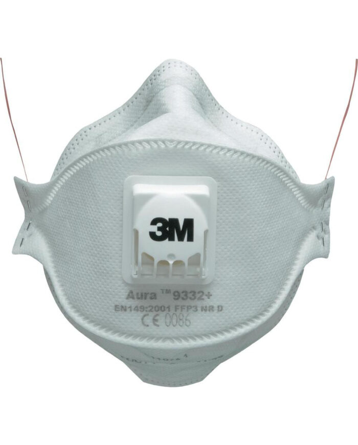 3M™ Aura™ Particulate Respirator, FFP3, Valved, 9332