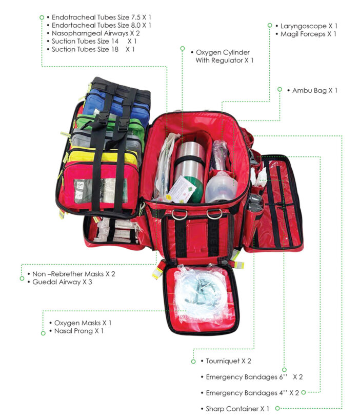 MEDSURGE CRITICAL'S Advanced Life Support Emergency Bag