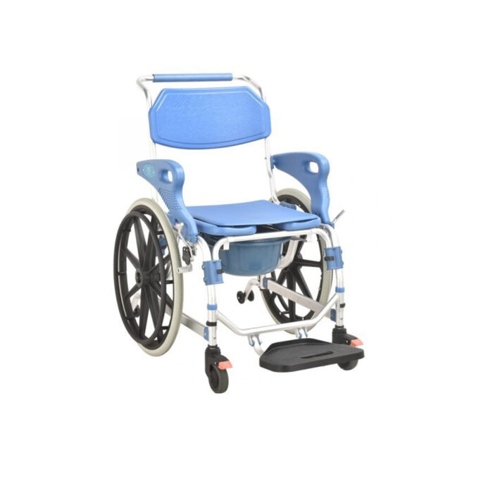 Multichair Ultra Narrow Shower Commode Wheelchair